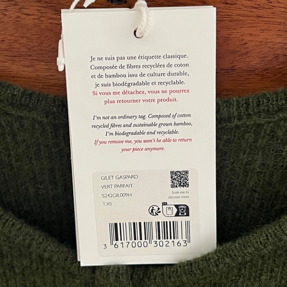 Sezane Gaspard in perfect green size XS - Picture 5 of 5